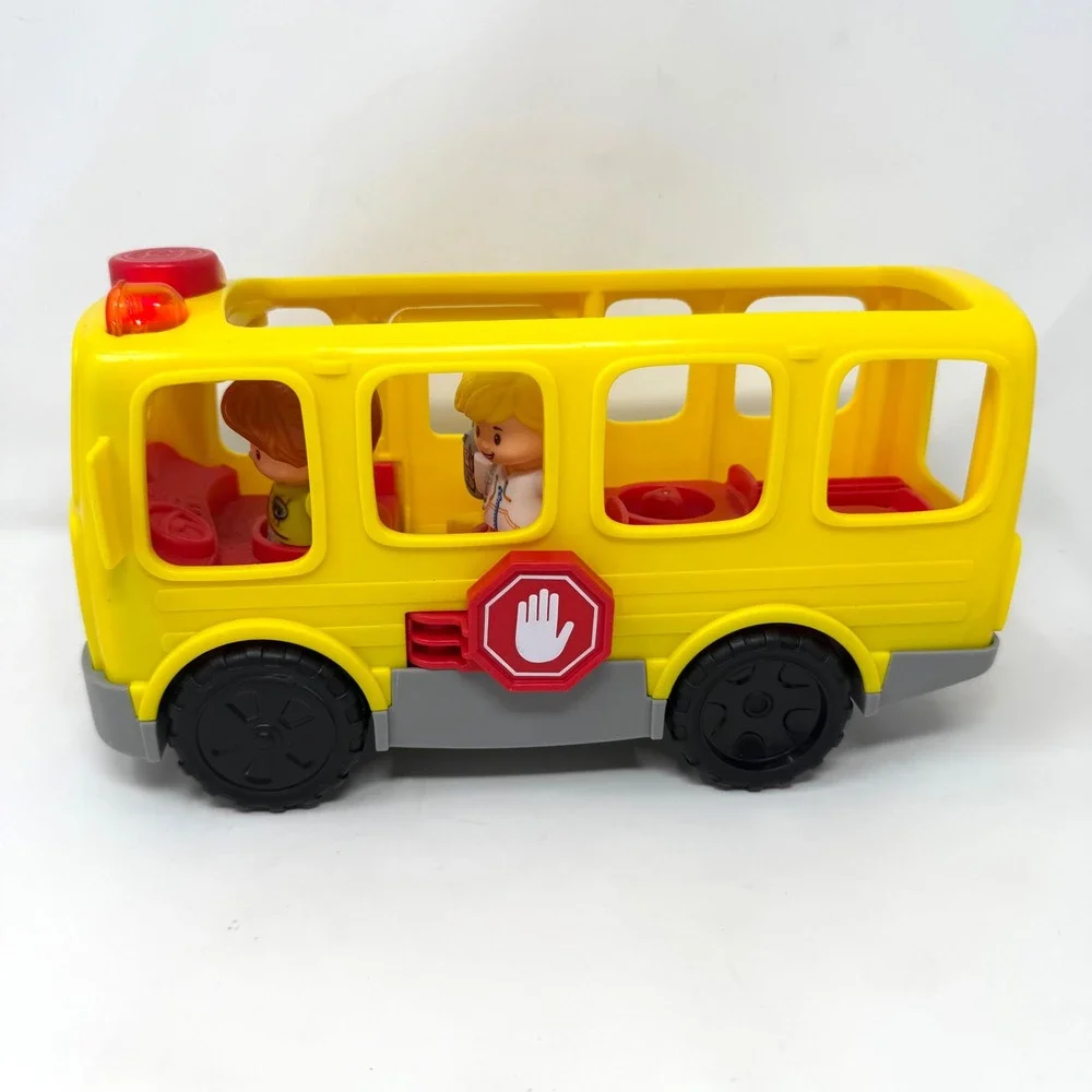 Fisher-Price Little People Sit with Me School Bus Yellow GJB52 with 2 Figures